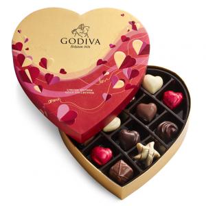 Godiva  什锦巧克力心形礼盒 14颗装