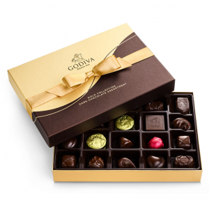 Godiva  经典金色黑巧克力礼盒 22颗装