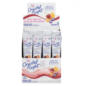 Crystal Light Sugar-Free Fruit Punch On-The-Go Powdered Drink Mix 120 Count @ Amazon
