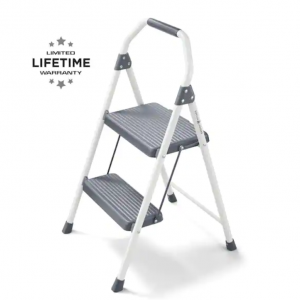 Gorilla Ladders 2-Step Compact Steel Step Stool, 225 lbs. Load Capacity Type II Duty Rating