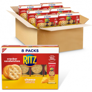 RITZ Cheese Sandwich Crackers, 48 Snack Packs (6 Boxes, 6 Crackers Per Pack) @ Amazon