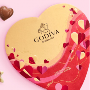 Flash Sale! 40% Off 14 Piece Heart Chocolate Gift Box @ Godiva