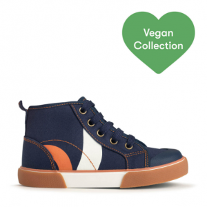 60% Off Arcade Navy Canvas Closed Zip Up Canvas High Top @ Startrite Shoes