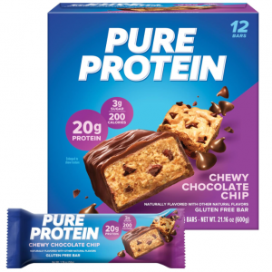 Pure Protein Bars, High Protein, Nutritious Snacks to Support Energy, 1.76oz (Pack of 12) @ Amazon