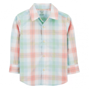 幼童格纹衬衫