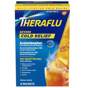 Theraflu 感冒藥 綠茶和蜂蜜檸檬味 6 包@ Amazon