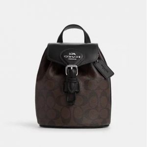 70% Off Coach Amelia Convertible Backpack In Signature Canvas @ Coach Outlet