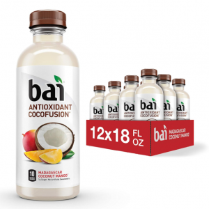 Bai Coconut 椰子芒果口味抗氧化饮料 18oz 12瓶 @ Amazon