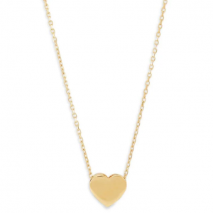 SAKS FIFTH AVENUE MADE IN ITALY 14K 爱心项链