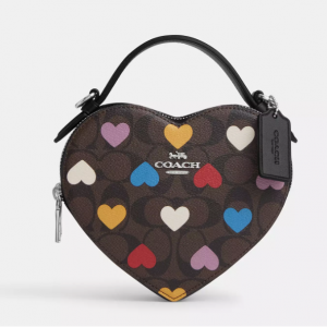 Extra 15% Off Coach Heart Crossbody In Signature Canvas With Heart Print @ Coach Outlet