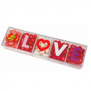 Jelly Belly 5 口味 LOVE 透明禮盒 - 4 oz