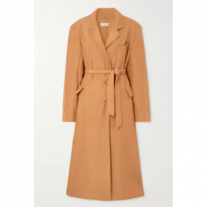 DRIES VAN NOTEN Belted silk coat