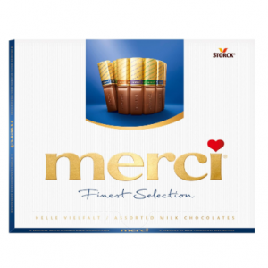 Merci Finest Assortment of European Milk Chocolates 8.8 Ounce Box, 20 pieces @ Amazon