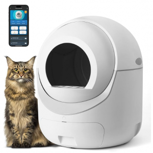 MEEGEEM Self Cleaning Cat Litter Box - 85L Extra Large Automatic Cat Litter Box Self Cleaning