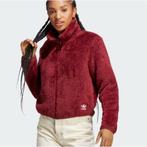 adidas Essentials+ Fluffy Teddy Slim Zip Top