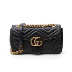 Gucci GG Marmont Matelassé Small Shoulder Bag @ Cettire