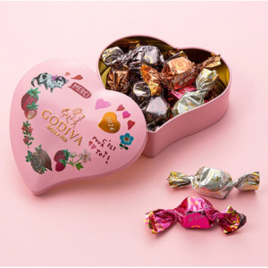 GODIVA 2024情人节限定心形巧克力糖果礼盒 195克 10块装 1 罐