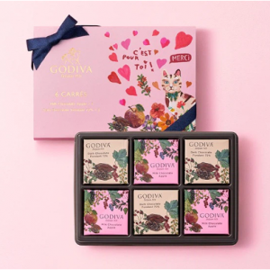 GODIVA 2024情人节限定巧克力 45g 6块装 1 盒