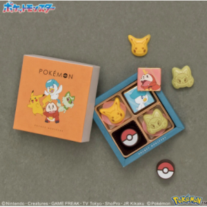 松风屋 2024情人节限定 宝可梦皮卡丘POKEMON卡通巧克力 5块 1 盒