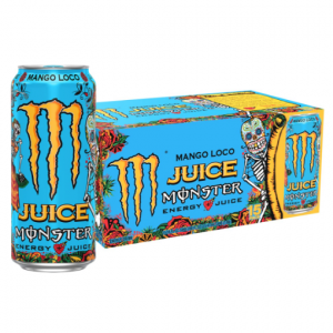 Monster Energy Juice Monster Mango Loco, Energy + Juice, 16 Ounce (Pack of 15) @ Amazon