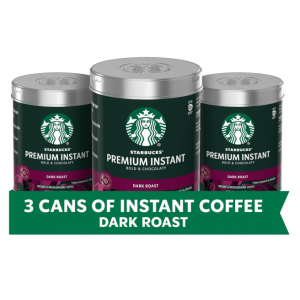 Starbucks 中度烘焙升级版速溶咖啡 3.17oz 3罐 @ Amazon