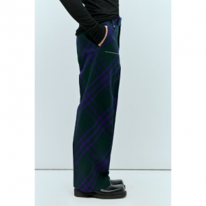 BURBERRY格纹羊毛裤子