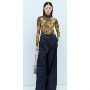 DRIES VAN NOTEN 女士高领印花上衣
