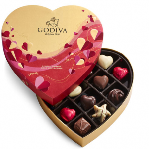 Godiva  什锦巧克力心形礼盒 14颗