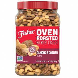 Fisher Snack 烤腰果杏仁 24oz @ Amazon