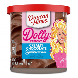 Duncan Hines Dolly Parton's Favorite Chocolate Buttercream Flavored Cake Frosting, 16 oz @ Amazon