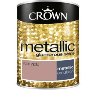Crown 1.25 Litre Metallic Emulsion Paint @ JDS DIY