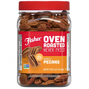 Fisher Snack Oven Roasted Never Fried Mammoth Pecans, 17 Ounces @ Amazon