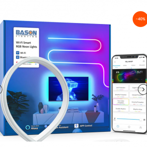 BASON Lighting - BASON Wifi 智能 RGB-IC 霓虹灯 LED 灯带，6折