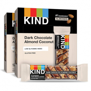 KIND Bars, Dark Chocolate Almond & Coconut, Healthy Snacks, Gluten Free, 24 Count @ Amazon