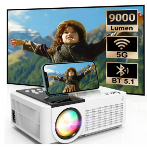 $185 off 5G WiFi Projector with Bluetooth 5.1, 9000 Lumens HD Movie Projector @Walmart