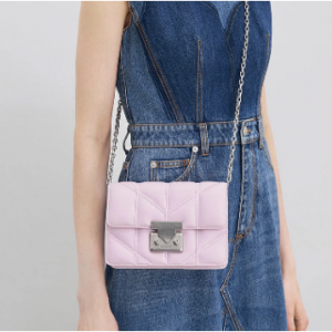 35% Off Eudora Chevron Boxy Bag - Lilac @ Charles & Keith CA