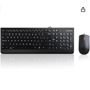 $4 off Lenovo 300 USB Combo, Full-Size Wired Keyboard & Mouse @Amazon