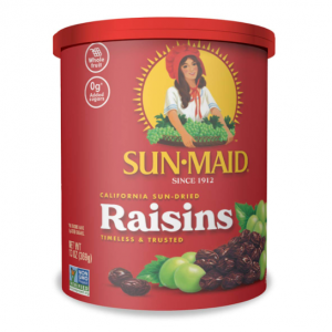 Sun-Maid California Sun-Dried Raisins - 13 oz Resealable Canister @ Amazon