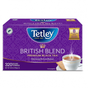Tetley British Blend Premium Black Tea, 320 Tea Bags @ Amazon