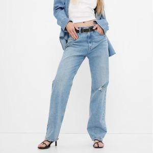 高腰 '90s宽松牛仔裤