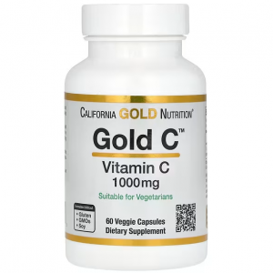 California Gold Nutrition, Gold C, USP 维生素 C，1,000 毫克，60 粒素食胶囊