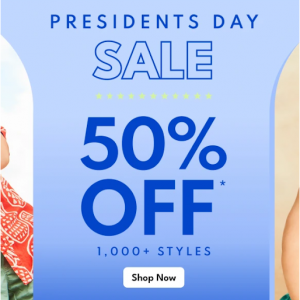 President's Day: 50% Off Kids Styles @ Carter's