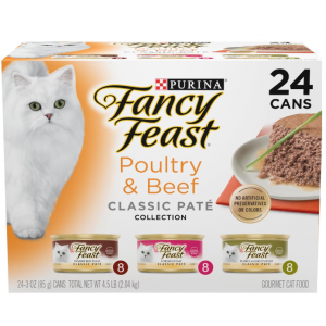 Purina Fancy Feast Poultry and Beef Feast Classic Pate Collection Grain Free Wet Cat Food @ Amazon