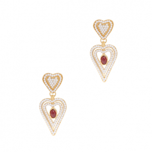 SORU JEWELLERY Amore 18kt gold-plated drop earrings