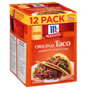 McCormick Original Taco Seasoning Mix, 12 oz @ Amazon