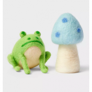 Spritz™ 2件装复活节迷你毛毡人物青蛙和蘑菇
