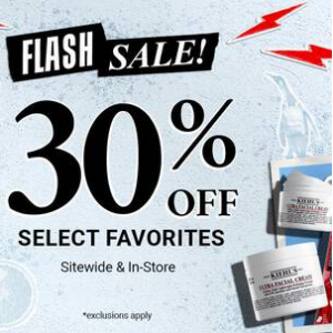 Upgrade! 40% Off Skincare Flash Sale @ Kiehl's