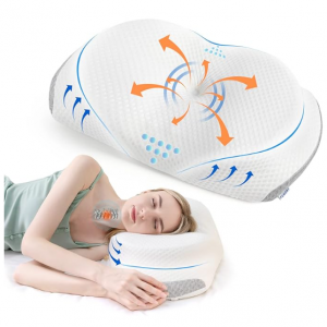 Femont 人體工學記憶棉護頸枕 兩種造型可選 @ Amazon