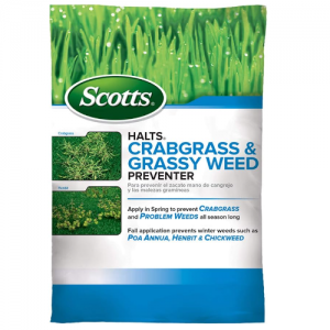 Scotts Halts Crabgrass & Grassy Weed Preventer, Pre-Emergent Weed Killer for Lawns, 5,000 sq. ft.