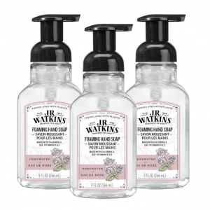 J.R. Watkins Foaming Hand Soap with Pump Dispenser, 9 fl oz, 3 Pack @ Amazon